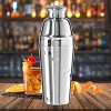 Oggi 34oz Stainless Steel Dial a Drink Cocktail Shaker: Hand Wash, 11.25" Height, 1.4 lbs, Silver, 4.88" Width & Depth - 3 of 4
