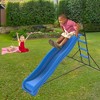 Whisen Kids Outdoor Slide, Vibrant Blue Finish, Sturdy Black Pipe Assembly, Durable Materials, Gift for Kids - Blue - 3 of 4