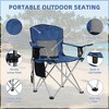 Kumasinova Foldable Camping Chairs with Cup Holder,Portable Chair with Side Pocket,Heavy Duty Beach Chairs for Adults,Outdoor Chairs for Camping&Lawn - 3 of 3