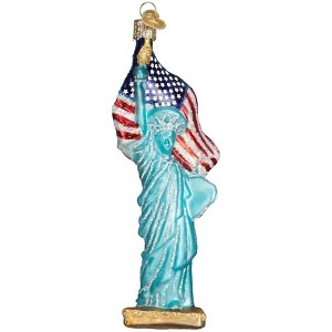 Old World Christmas Blown Glass Ornament for Christmas Tree, Statue of Liberty - 1 of 4