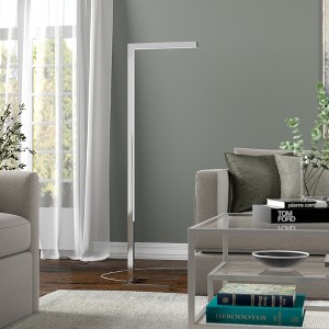 Hudson and Canal 52" Tall Integrated Floor Lamp with Metal Shade (Includes LED Light Bulb) - 1 of 4