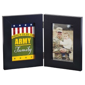 Dicksons Proud to Be an Army Family 12 x 8 MDF Hinged Double Photo Frame - 1 of 1