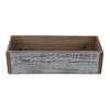 Cheung's Fiorel Rectangular Gray Wood Planter - Large - 3 of 4