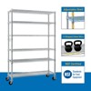 DOMETOUR 6-Tier disassembly and free assembly NSF-Certified Steel Wire Shelving with Wheels - 4 of 4