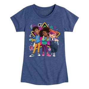 Girls' - Karma's World - Karma And Friends Star Fitted Short Sleeve Graphic T-Shirt - 1 of 4