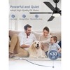 Arceso 2 Pack 52" Black Modern Ceiling Fan with Light and Remote Control, DC Motor, 6-Speed, Timer for Indoor - 4 of 4