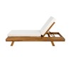 VisioGear Chaise Lounge Chairs, Pool Chairs Lounges with 4 Inch Thick Cushion, Beach Recliners with Adjustable Backrest, Cream, 79"*37.75"*34" - 4 of 4
