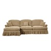 L-Shaped Sectional Sofa with Flared Arms, Skirt & Ottoman - 4 of 4