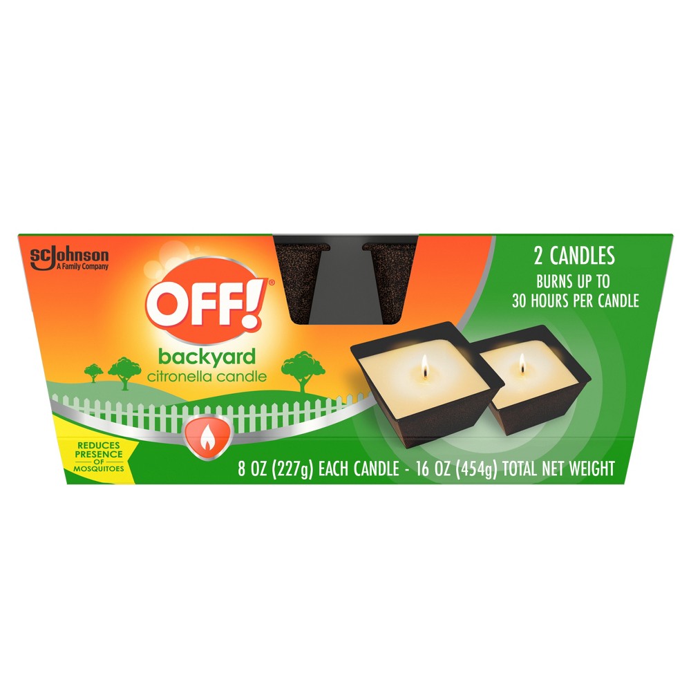 OFF! Citronella Outdoor Bug Deterrent Mosquito Candle - 2 ct/8oz each