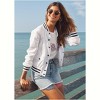 VENUS Womens USA Matte Satin Bomber - 2 of 4