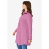 Roaman's Women's Plus Size Half Zip Collared Sweatshirt - 4 of 4