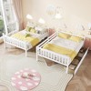 NicBex Full over Full Bunk Bed Wooden Bed Frame with 2 Drawers, Ladder and Full Length Guardrail, Space Saving, No Box Spring Required - 2 of 4