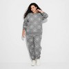 Women's Spiderweb Print Graphic Sweatshirt - Charcoal Gray - 3 of 3