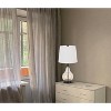 Cal Lighting 150W 3 way Kittery glass table lamp with hardback fabric shade - 3 of 3
