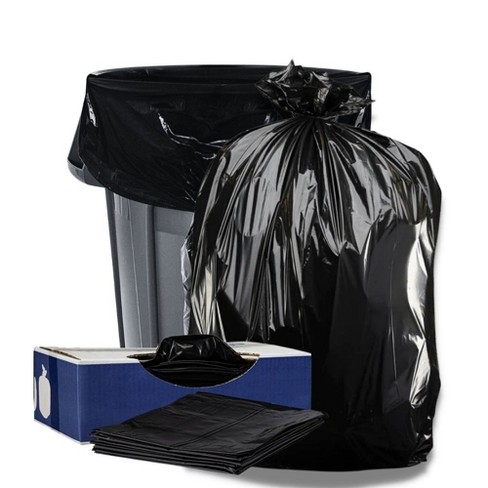 Plasticplace 35 Gallon Trash Bags, Black (100 Count)
