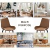 APRILSOUL32.28"Modern Dining Chair Living Room Black Metal Leg Dining Chair - 4 of 4