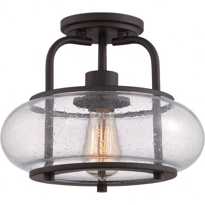 Quoizel Lighting Trilogy 1 - Light Semi-Flush Mount in  Old Bronze