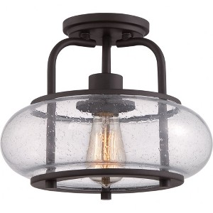 Quoizel Lighting Trilogy 1 - Light Semi-Flush Mount in  Old Bronze - 1 of 4