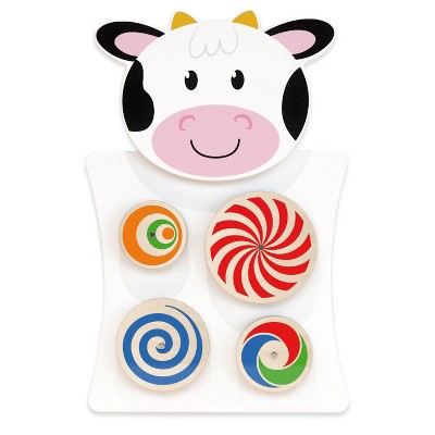 Learning Advantage® Cow Activity Wall Panel - 18m+ - Toddler Activity Center