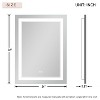 Dovelina Rectangle Bathroom Vanity Mirror with LED Lights Anti-Fog Large Wall Mirror - 31"x24" - 3 of 4