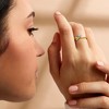 Pure Collection by Ross-Simons 0.20 Carat Peridot and .20 Carat Swiss Blue Topaz Bypass Ring in 14kt Yellow Gold Size 5 - 2 of 4