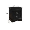 NicBex Nightstand with 2 Drawers,22 inch /21 inch Side Table with Metal Handles and  Elegant Finish,Classic Bedside Table for Bedroom,Living Room - image 3 of 4