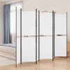 vidaXL 6-Panel Room Divider White 118.1"x78.7" Fabric - 2 of 4