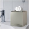 Special Metal Square Facial Tissue Box Cover - Nu Steel: Stainless Steel Holder, Pewter Finish, Bathroom Accessory - 4 of 4