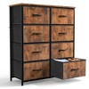 Resenkos 8 Drawer Dresser Fabric Storage Tower, Chest of Drawers for Bedroom, Sturdy Steel Frame, Wooden Top Brown - 3 of 4