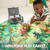 Joyfy 19 PCS Dinosaur Toy Set with Play Mat & Storage Cage, Dinosaur Figures & Trees for Toddlers, Dino Playset Toys Gift for Kids Boys Girls Ages 3-5 - 3 of 4