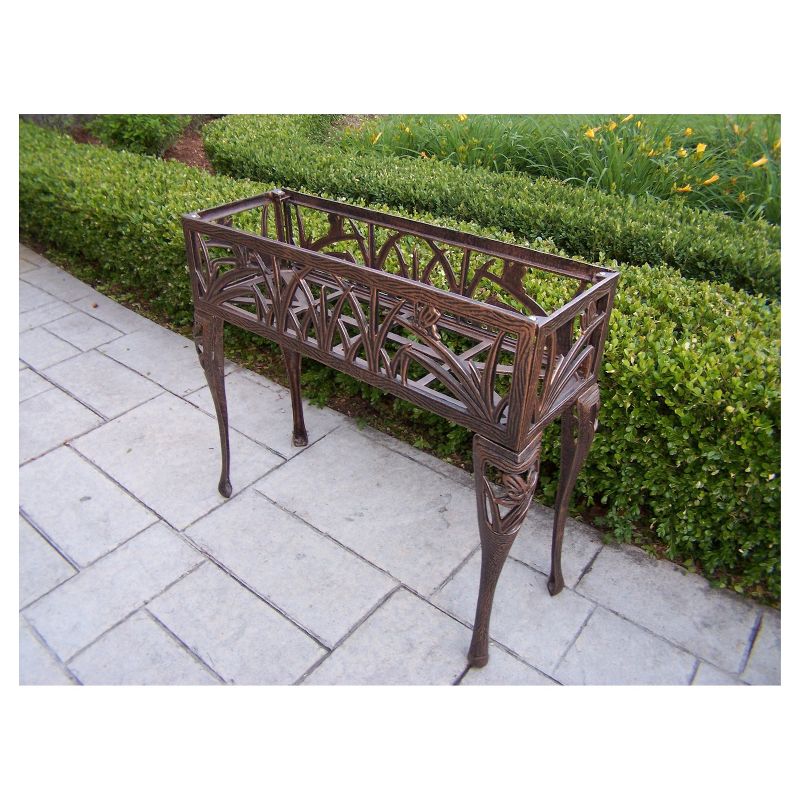 Rectangular Metal Butterfly Plant Stand - Antique Bronze - Oakland Living, 3 of 6