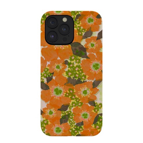 Sewzinski Retro Orange Flowers Snap Iphone 14 Pro Max Case - Society6 ...