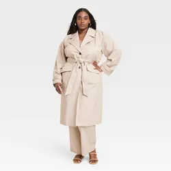 Women's Statement Trench Coat - A New Day™ Tan XXL