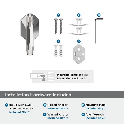 St. Vincent Chrome Single Prong Robe Hook