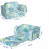 Toddler Couch - Kid Couch, Modular Kids Play Couch Set, Baby Couch, Kid Sofa Sofa Comfy, Foam Playroom Couch for Kids, Toddler Sofa That Fold Out - 3 of 4