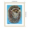 Amanti Art Blue Hedgehog by Carolee Vitaletti Wood Framed Wall Art Print - 4 of 4