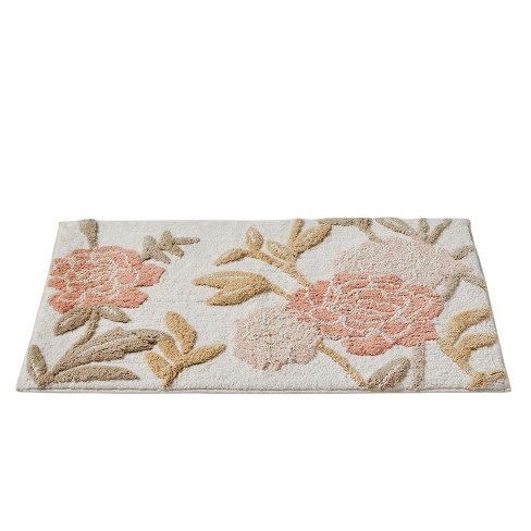 20 X 30 Misty Floral Bath Rug Pink Saturday Knight Ltd Target