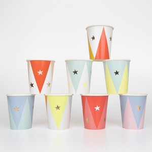 Meri Meri Circus Cups (Pack of 8) - 1 of 4