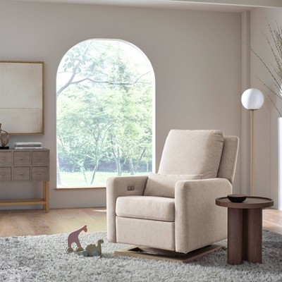 Sigi Sustainable Beach Wood Recliner with USB and Glide Feature