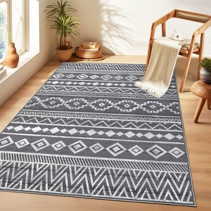 Bedroom Area Rug 5x7 Washable Rug for Living Room Area Rug Non Slip Stain Resistant Dining Room Throw Rug Ultra Soft Contemporary Carpet for Office - 1 of 4