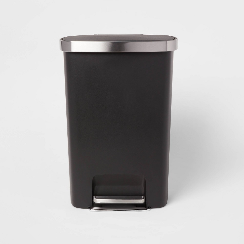 50L Plastic Front Stage Step Trash Can - Brightroom