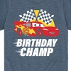 Boys' - Cars - Lightning McQueen Birthday Champ Short Sleeve Graphic T-Shirt - 2 of 4