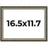 PosterPalooza | 16.5x11.7 Wood Antique Frame with UV Acrylic, 4 Finishes: Bronze, Gold, Silver, and Black - 2 of 4