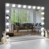 Racxily 31.5x22.8 Inch Vanity Mirror with Lights, 18 LED Dimmable Bulbs with 3 Color Modes & USB Charging, Tabletop/Wall Mount - 2 of 4