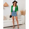 BLUEMING Womens Soft Knit Sweater Cardigan Bracelet Sleeve Open Front Cardigan Above Hip Length Cardigan - 4 of 4