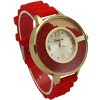 OLIVIA PRATT FLOATING COLORFUL STONES SILICONE STRAP WATCH - 3 of 4
