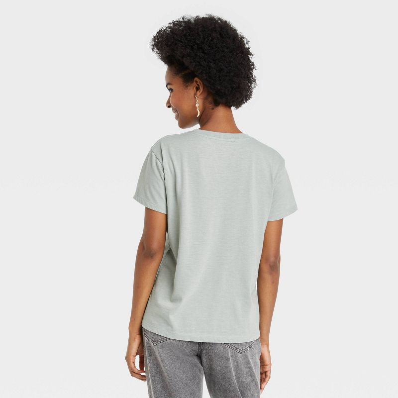 Women's Kindness Short Sleeve Graphic T-Shirt - Sage Green, 2 of 10