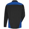 Red Kap Men's Long Sleeve Tri-Color Shop Shirt - 2 of 4