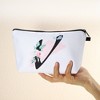 Unique Bargains Large Capacity Zipper Personalized Small Makeup Bag White - 4 of 4