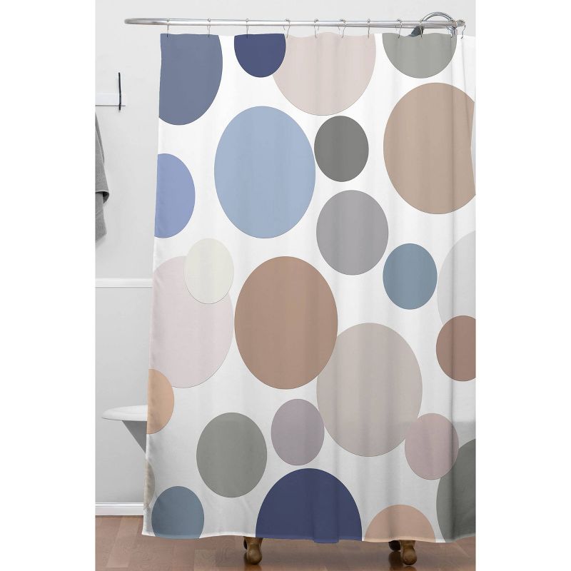 Sheila Wenzel-Ganny Cool Color Palette Shower Curtain Blue/Brown - Deny Designs, 3 of 8